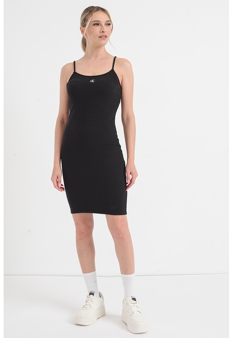 Прилепнала рокля - Антрацитно сиво CALVIN KLEIN JEANS