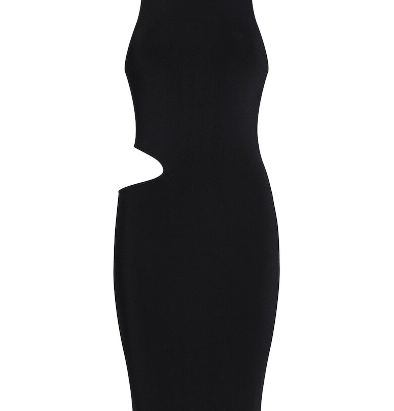 Прилепнала рокля с отвор - Черен CALVIN KLEIN JEANS