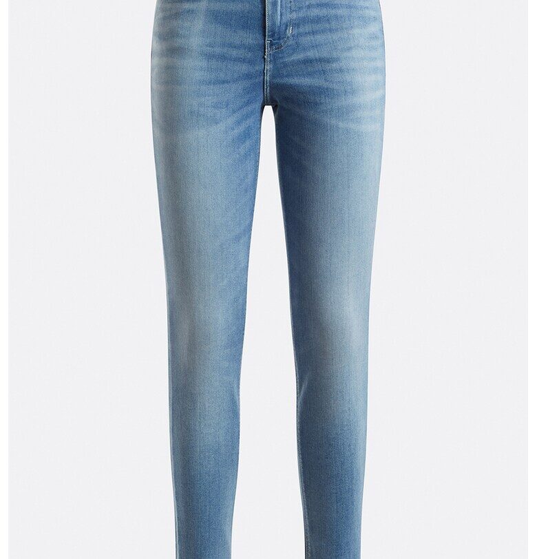 Прилепнали дънки 1981 със захабен ефект - Лавандула GUESS