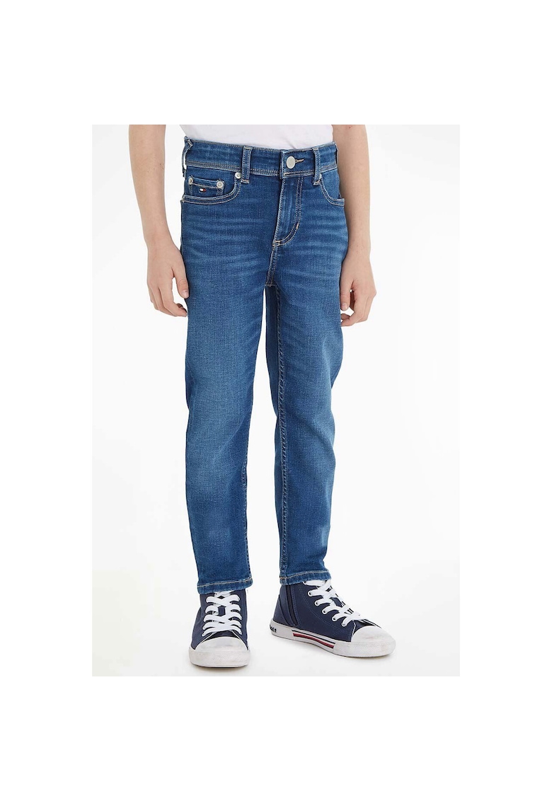 Прилепнали дънки KB0KB08465 - Син Tommy Hilfiger