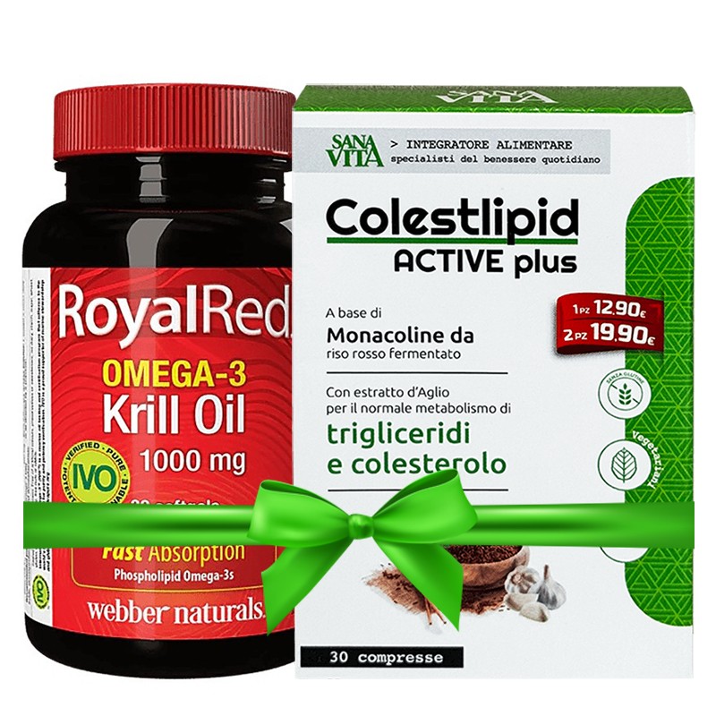 Промо пакет 13 - Омега-3 Крил масло RoyalRed® + Холестерол формула Sanavita Webber Naturals