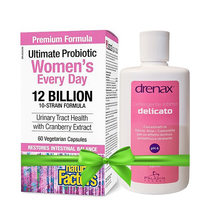Промо пакет за женско здраве - мултипробиотик за жени 60 капсули + интимен гел 220 ml Natural Factors