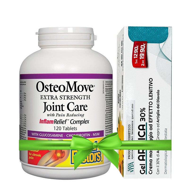 Промо пакет за здрави стави - ОстеоМуув 120 таблетки + масажен гел с арника 150 ml Natural Factors