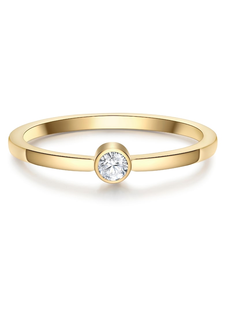 Пръстен с 14K злато и циркони - Златист Eastside