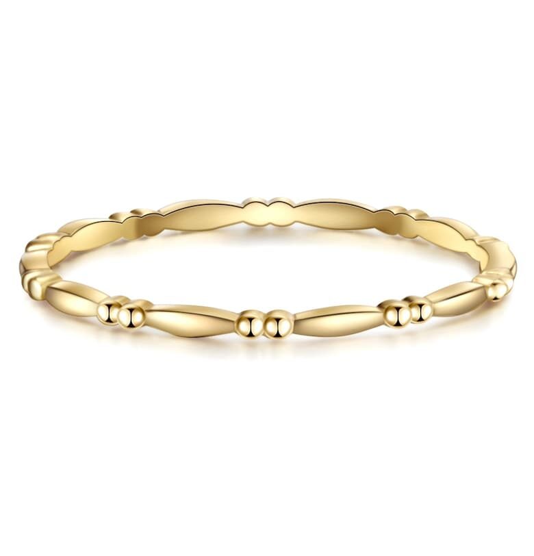 Пръстен с покритие от 14К злато Lulu  Jane