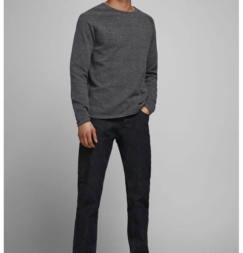 Пуловер Hill с ръкави реглан - Tъмносив Jack  Jones