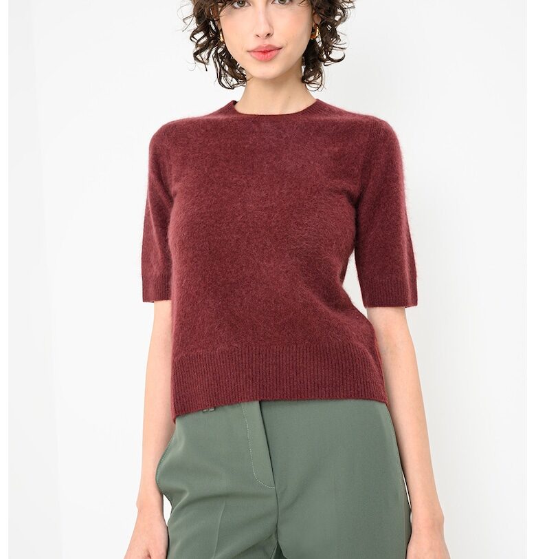Пуловер Jim от вълна и кашмир - Бордо Marella