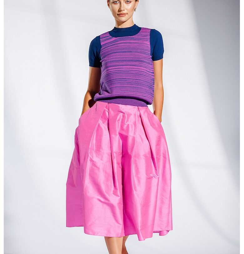 Пуловер Serenata от мерино - Фуксия Laneria