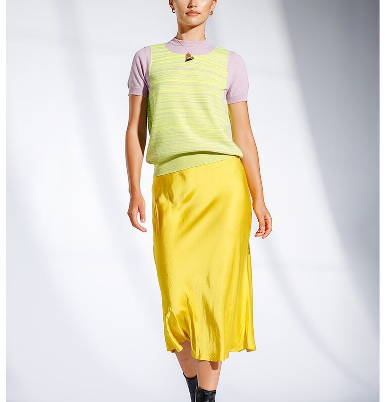 Пуловер Serenata с мерино - Жълт Laneria