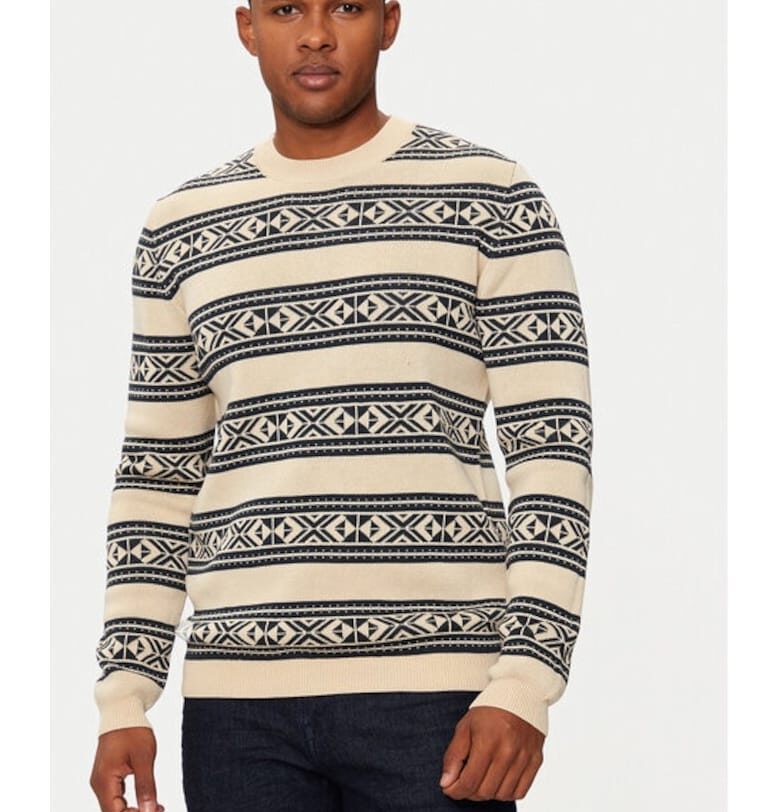 Пуловер  Triton 30207482 Бежов - стандартна кройка - памук Matinique