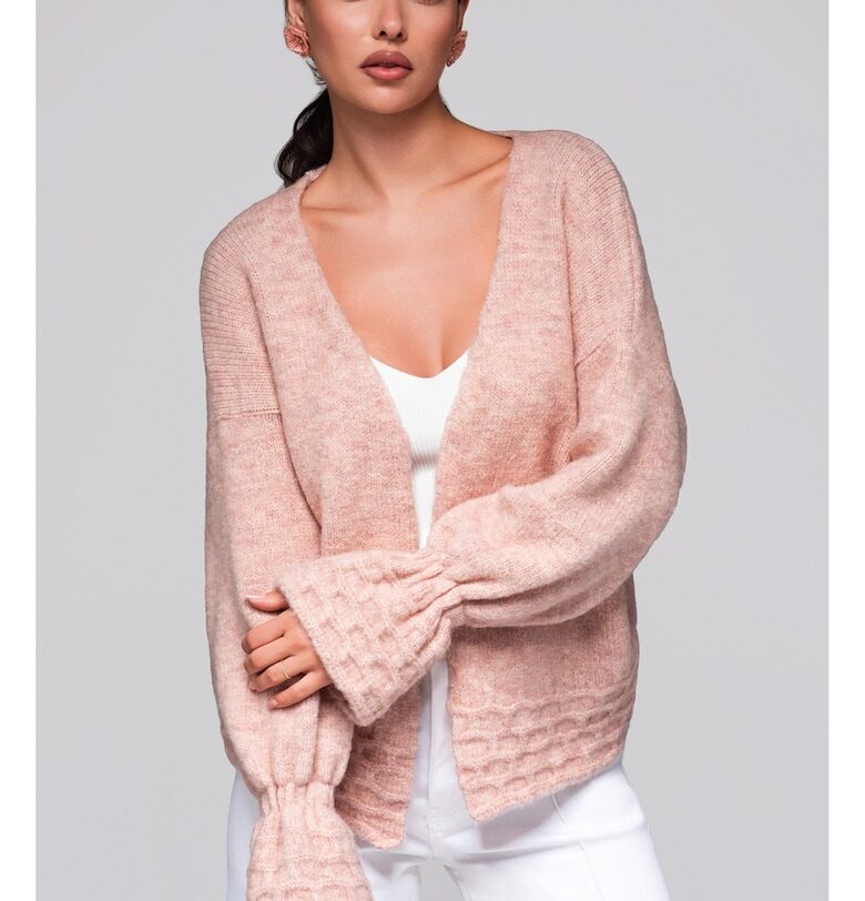 Пуловер жилетка  LW-SWCD-0103 - Светлорозов Larica