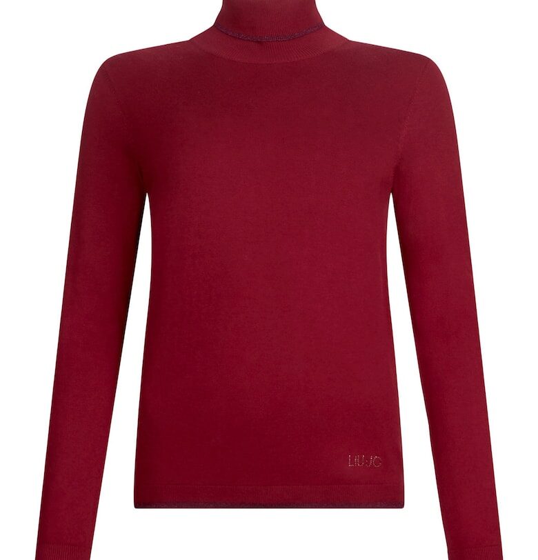 Пуловер с висока яка - Бордо Liu Jo