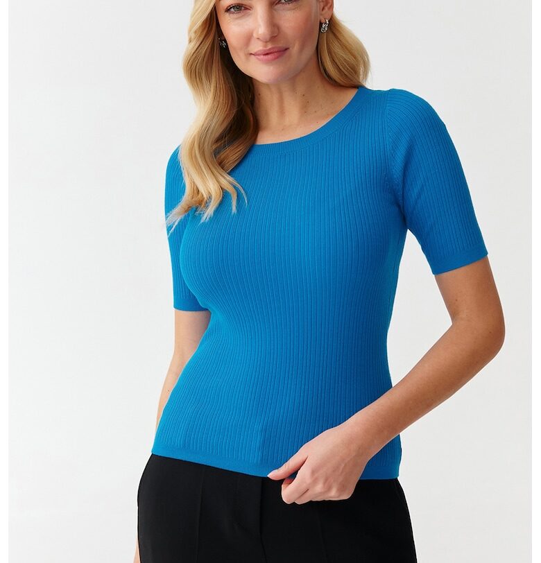 Пуловер с къси ръкави - Син Tatuum