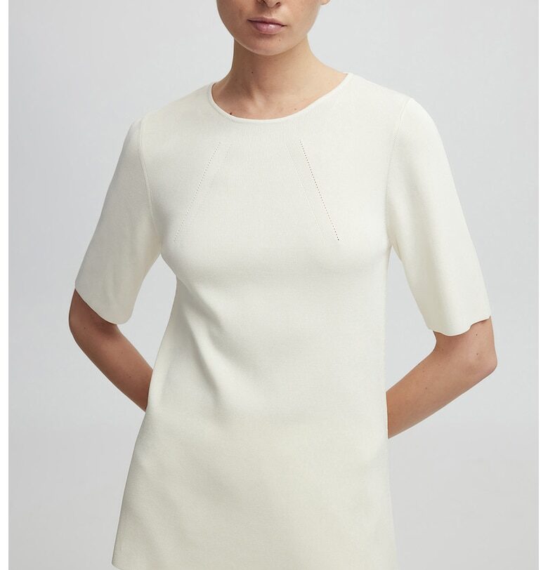 Пуловер с къси ръкави - Слонова кост Ipekyol