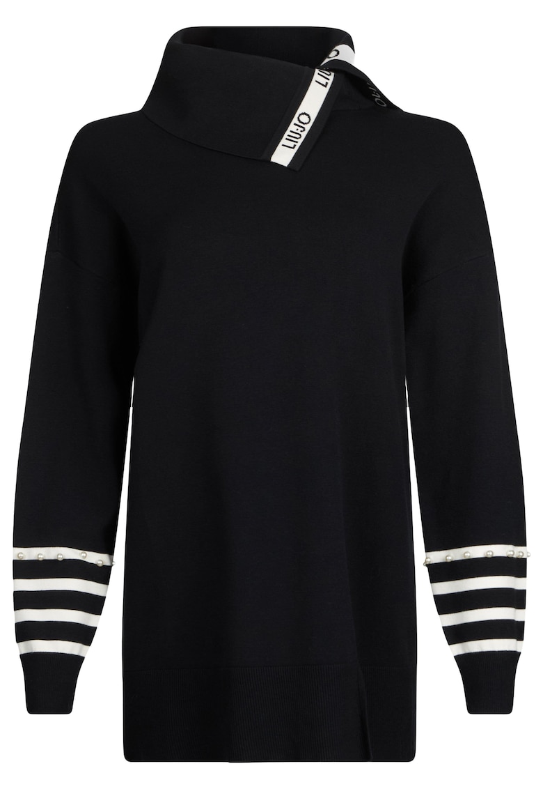 Пуловер с лого - Черен Liu Jo