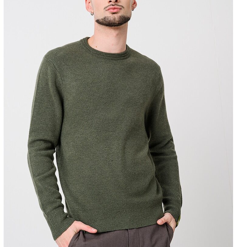 Пуловер с овално деколте - Папратово зелено Scotch  Soda