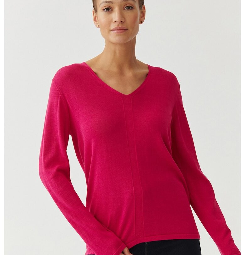 Пуловер с шпиц - Яркорозово Tatuum