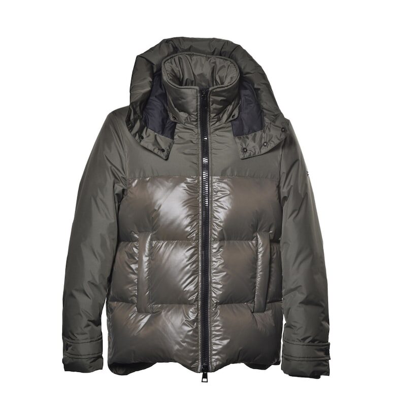 Пухено зимно яке - Зелен Baldinini