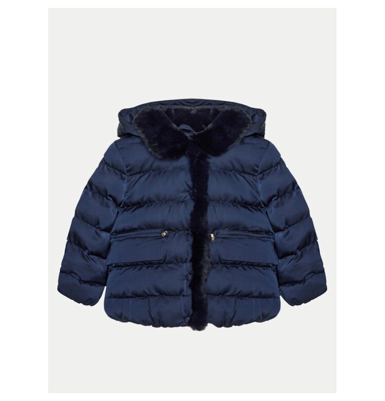 Пухено яке  5837 Navy Blue Regular Fit - полиестер - Тъмносин Abel  Lula