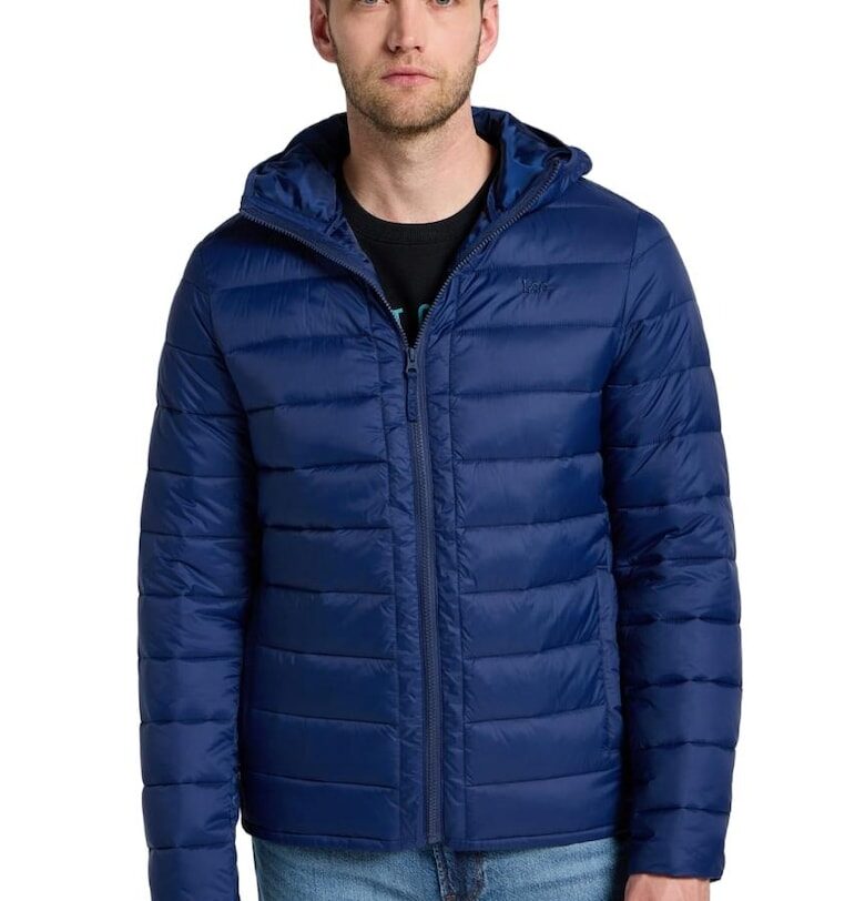 Пухено яке  Първокласно качество - Материал от рециклиран полиамид/Полиестер - Тъмносин Lee