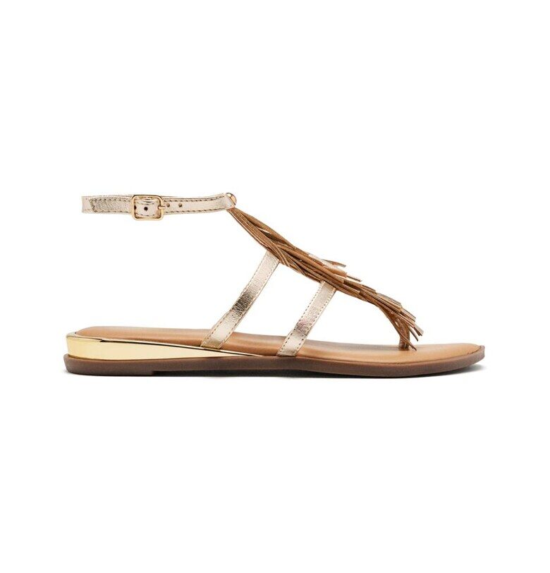 Равни сандали с тока - Златист Gioseppo