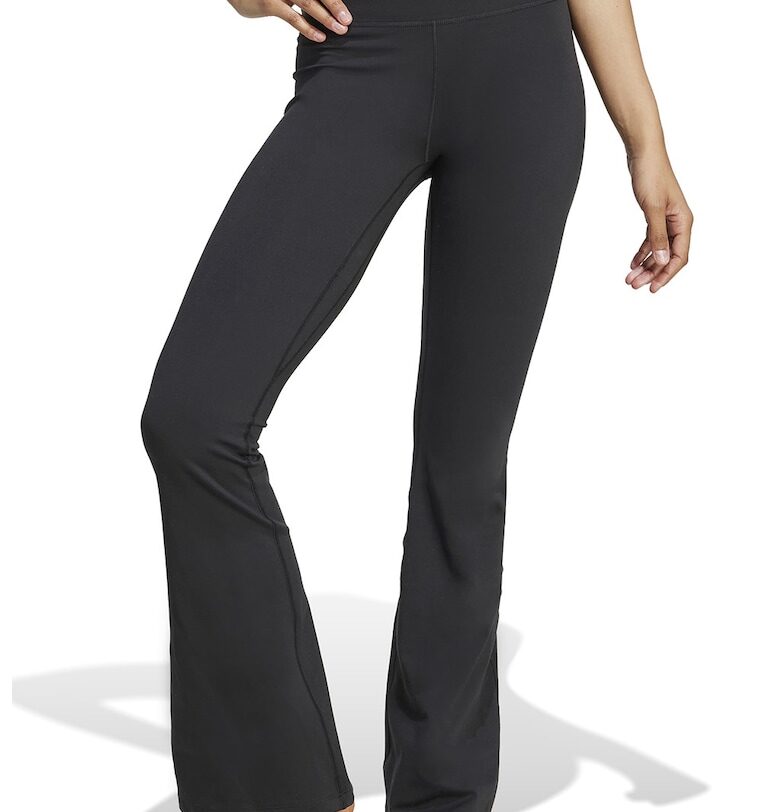 Разкроен фитнес клин All Me с висока талия - Черен adidas Performance