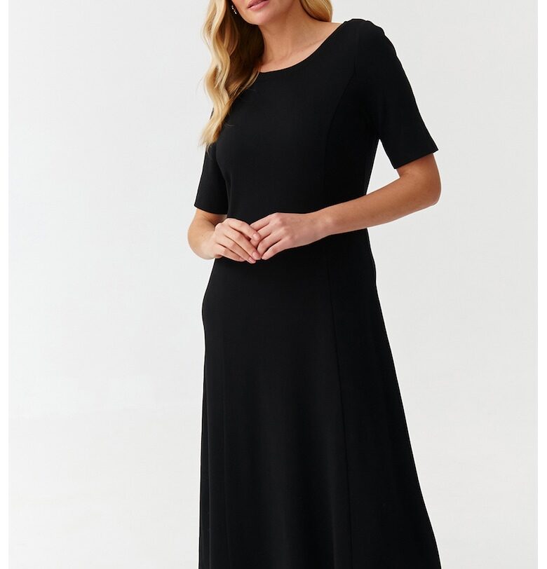 Разкроена рокля Manti - Черен Tatuum