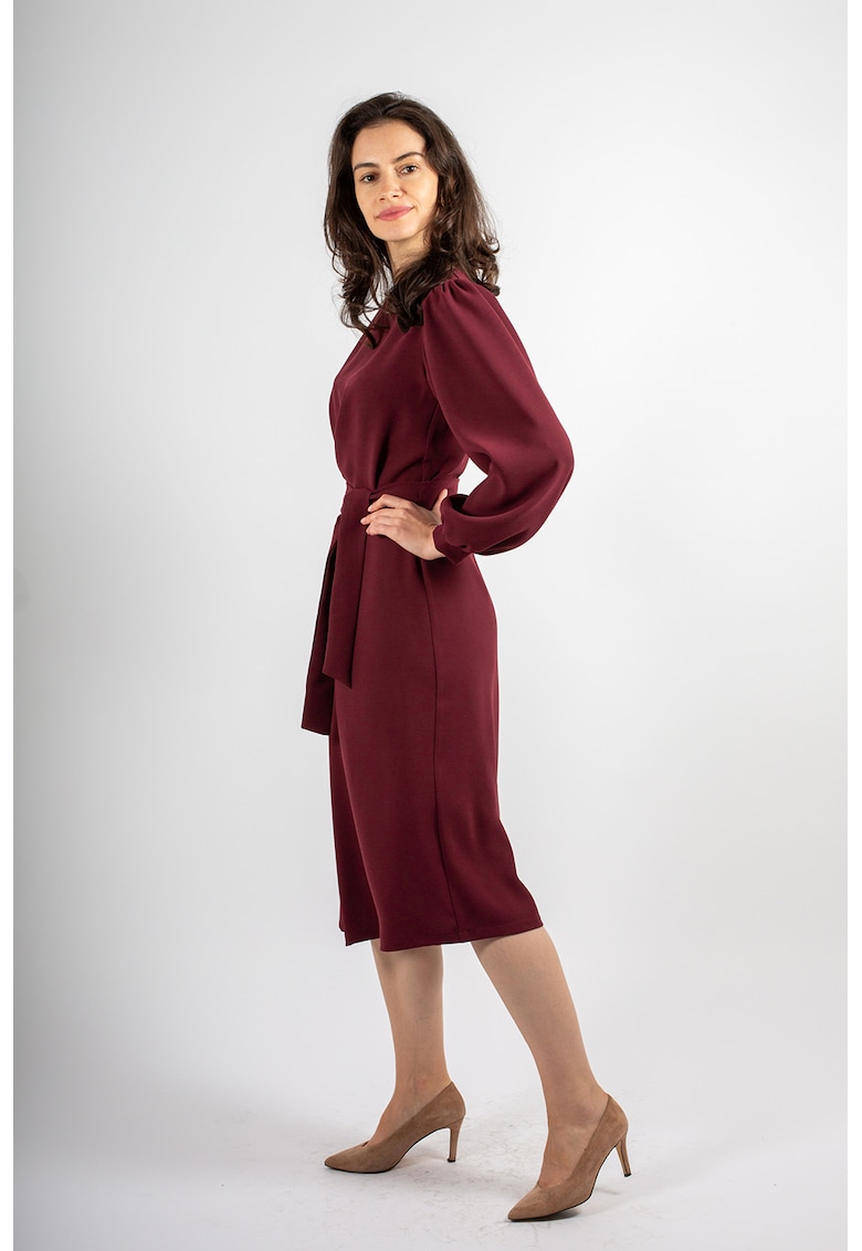 Разкроена рокля Sonja - Бордо Couture de Marie