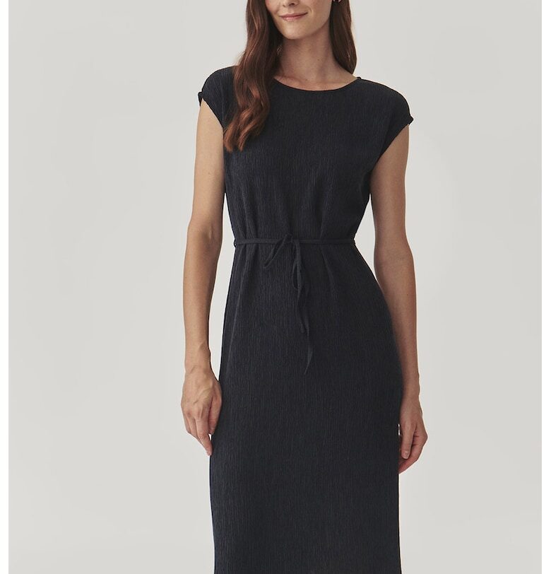 Разкроена рокля Tabi с лиосел - Черен Tatuum