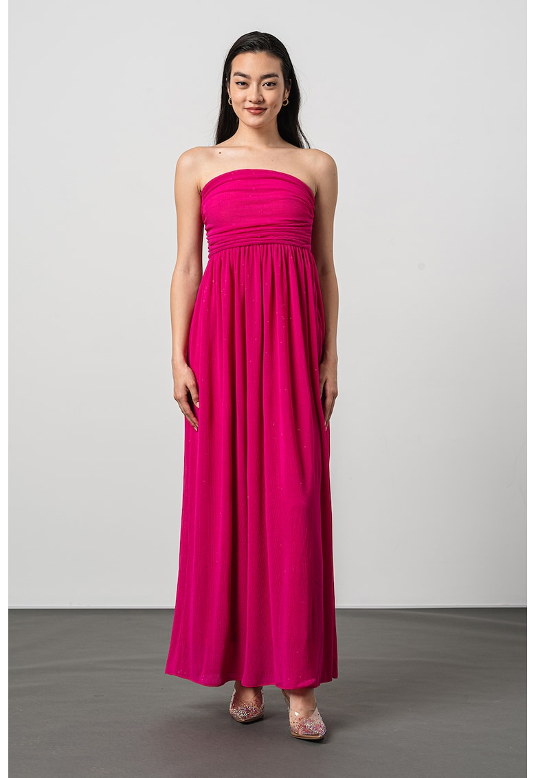 Разкроена рокля Tombola без ръкави - Фанданго розово MaxCo