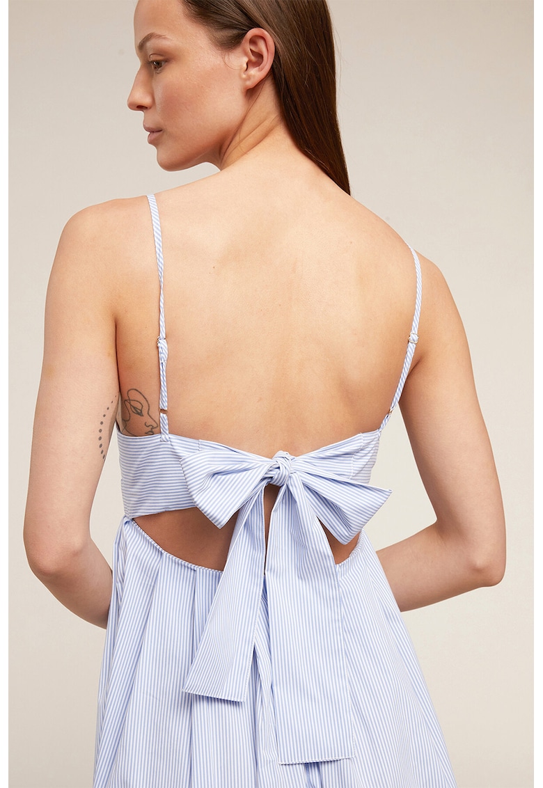 Разкроена рокля - Бял/Лавандула Motivi