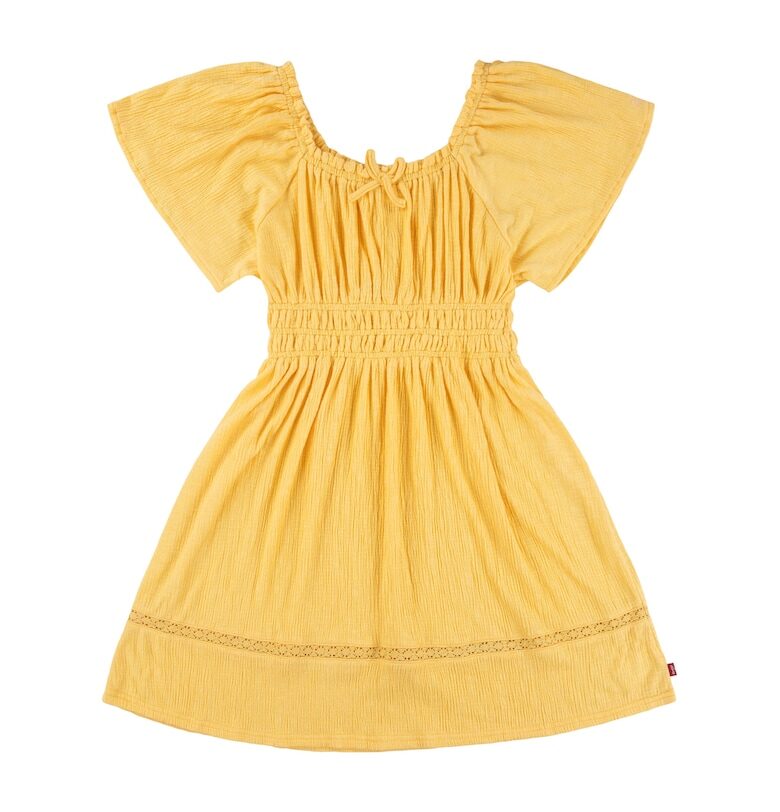 Разкроена рокля - Сламеножълт Levis