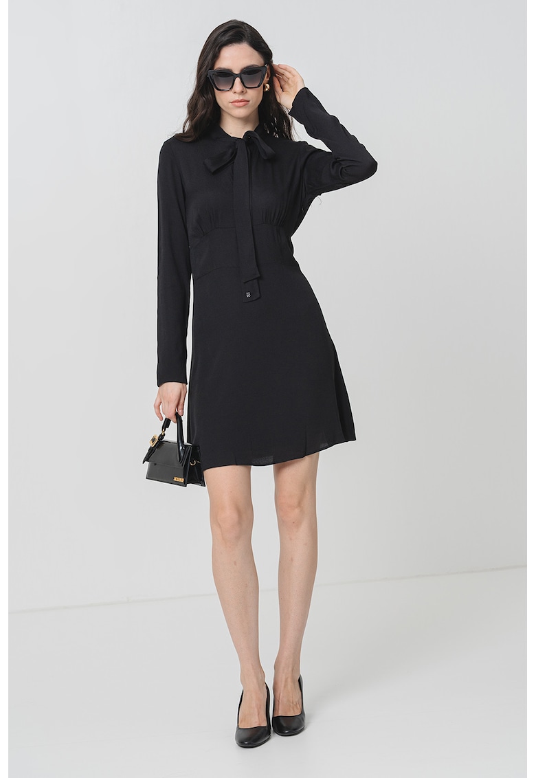 Разкроена рокля - Черен HUGO