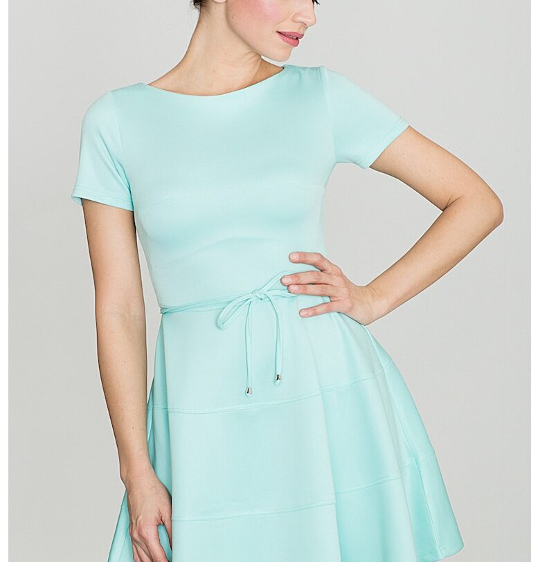 Разкроена рокля  мента - 95% полиестер - 5% еластан Lenitif