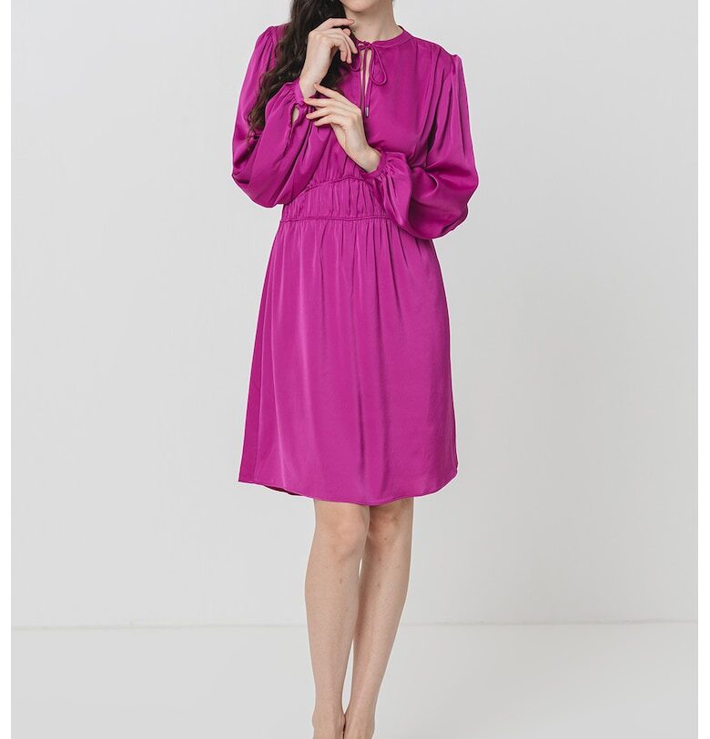 Разкроена рокля с дълги ръкави - Аметист BOSS