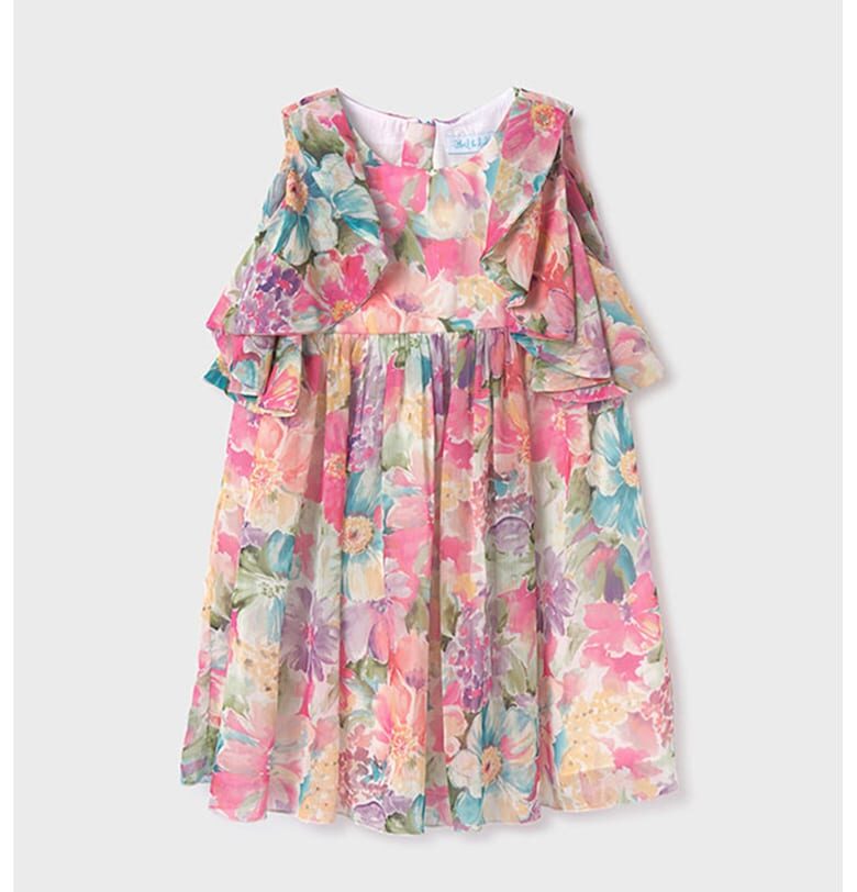 Разкроена рокля с принт Abel  Lula