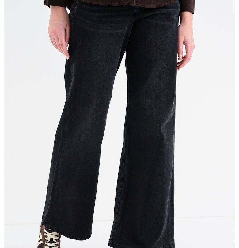 Разкроени дънки с висока талия - Избеляло черно sOliver