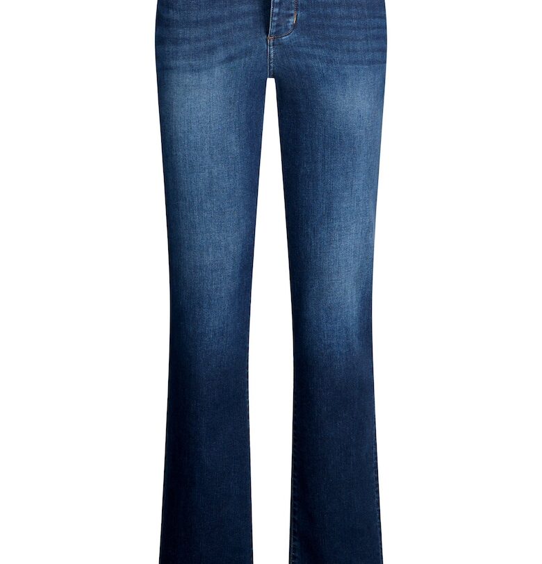 Разкроени дънки с миди талия - Син меланж Liu Jo