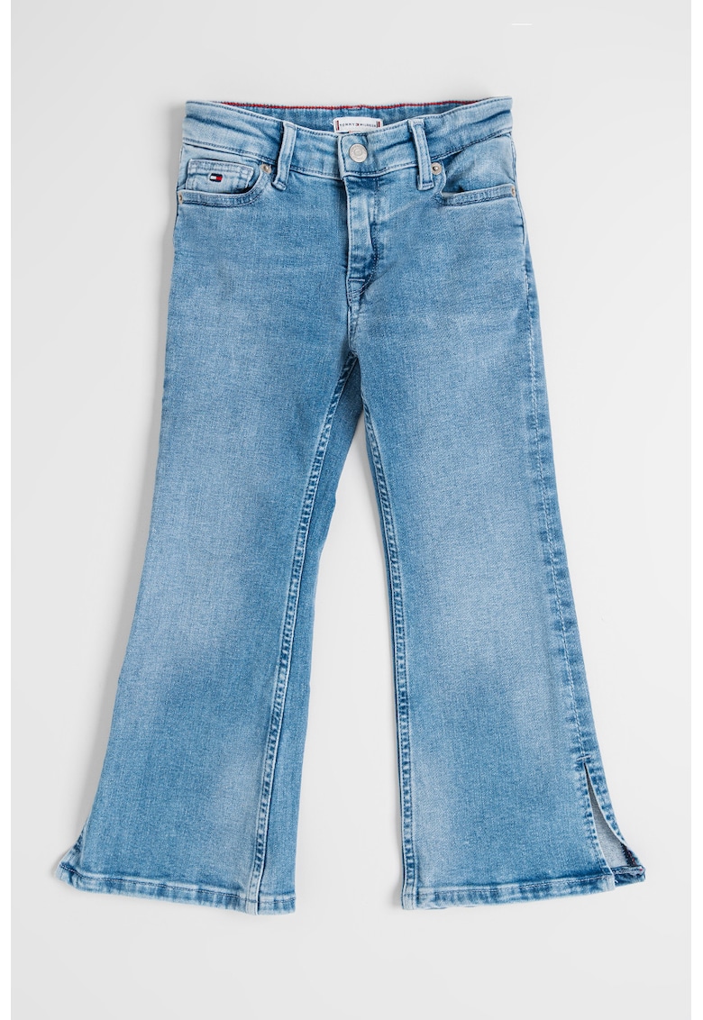 Разкроени дънки с регулируема талия - Светлосин Tommy Hilfiger