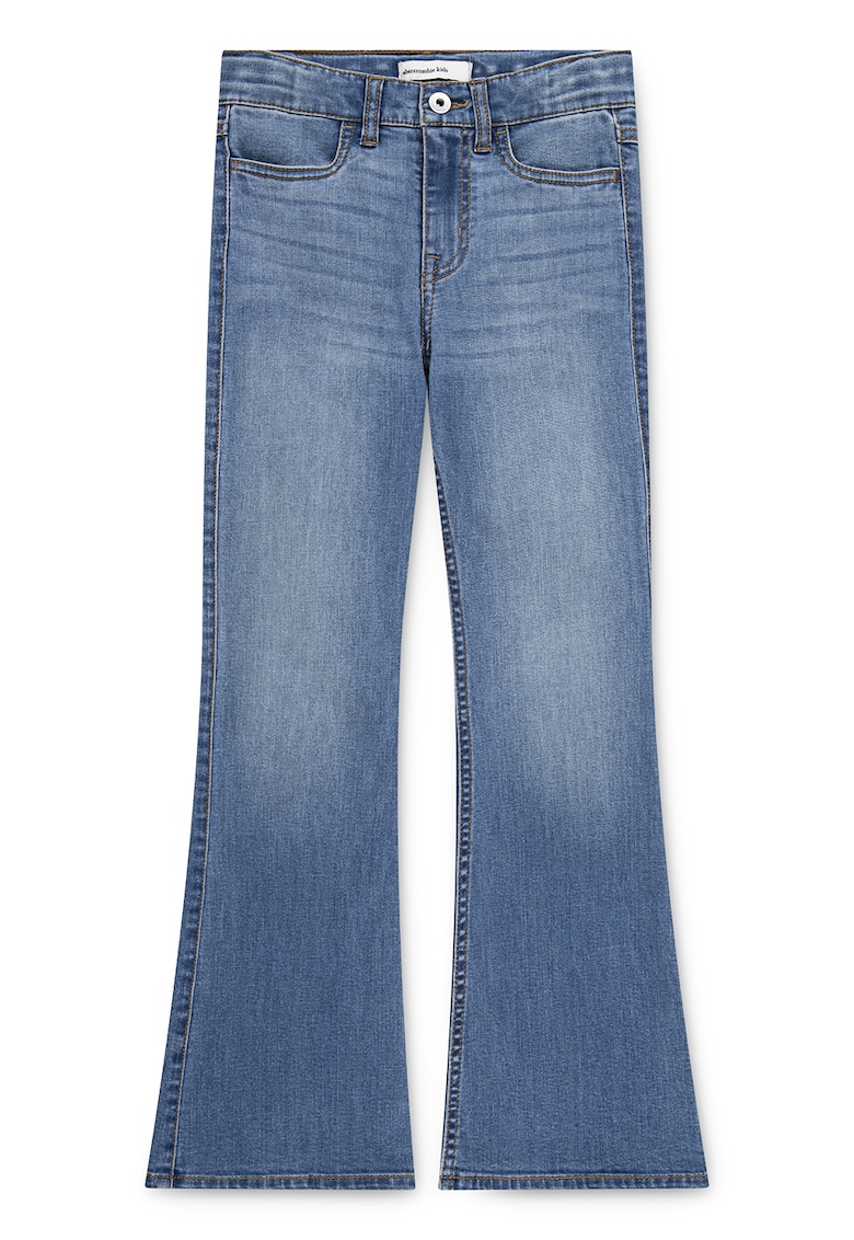 Разкроени дънки със захабен ефект - Прашно синьо Abercrombie Fitch