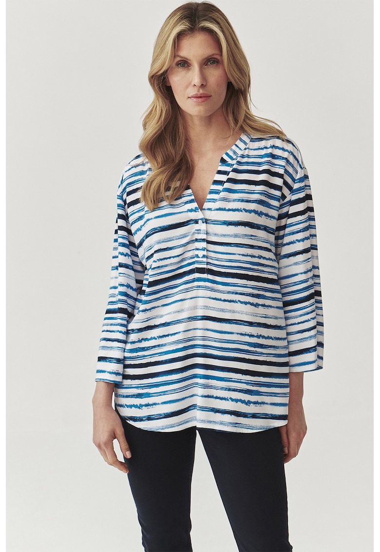 Раирана блуза - Бял/Син Tatuum