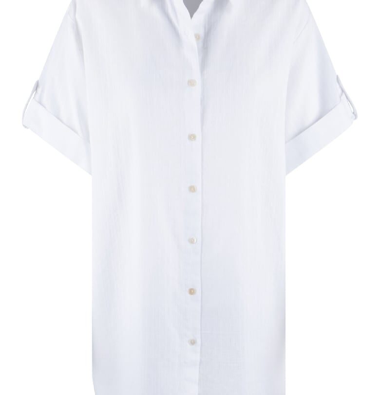 Раирана нощница с копчета - Мръснобял LingaDore