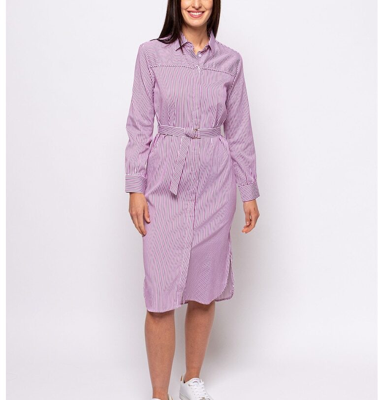 Раирана рокля Verona тип риза - Лилав Heavy Tools