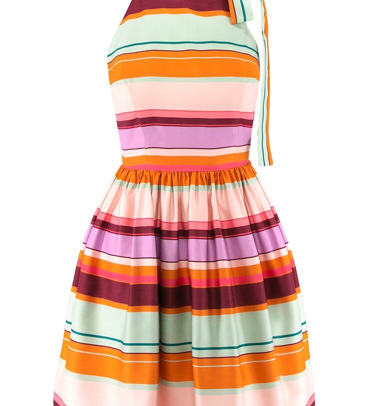 Раирана рокля без ръкави - Многоцветен AVENUE No29