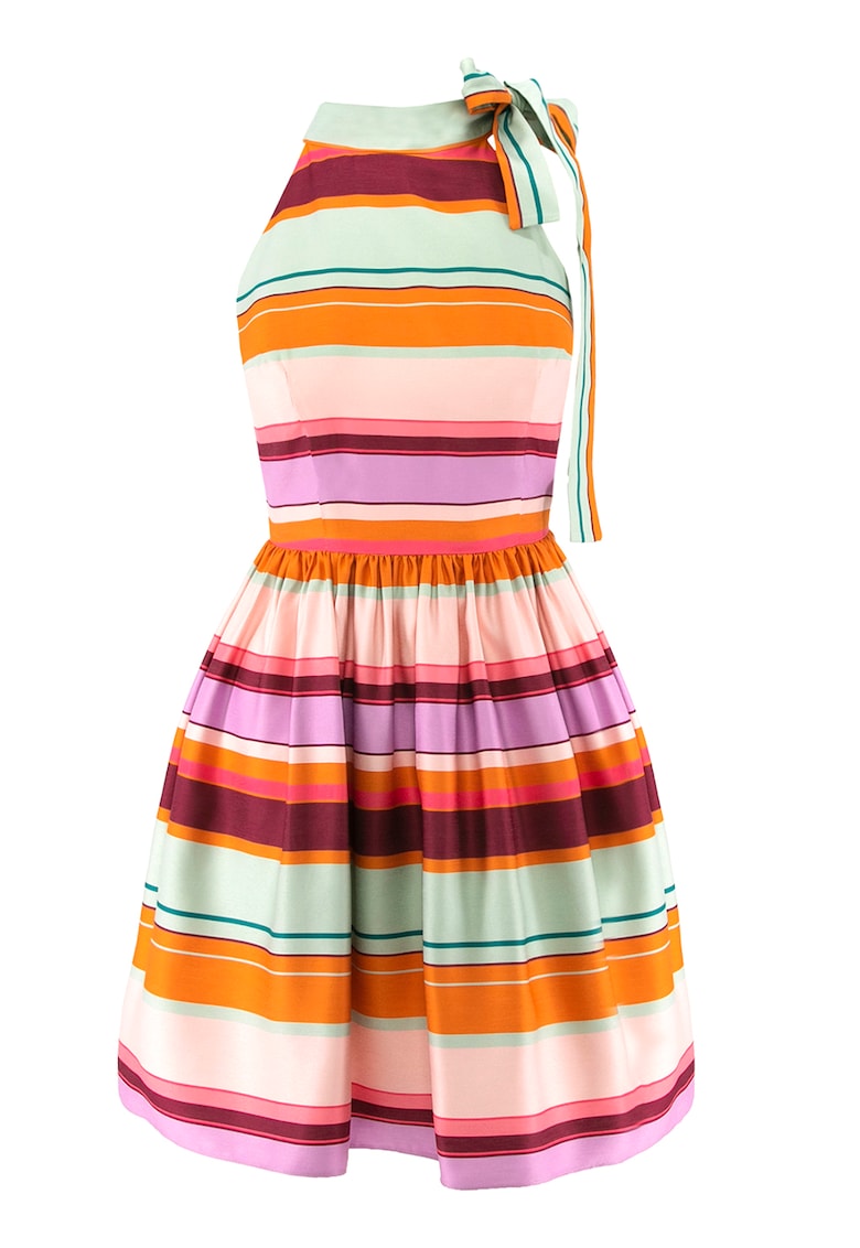Раирана рокля без ръкави - Многоцветен AVENUE No29