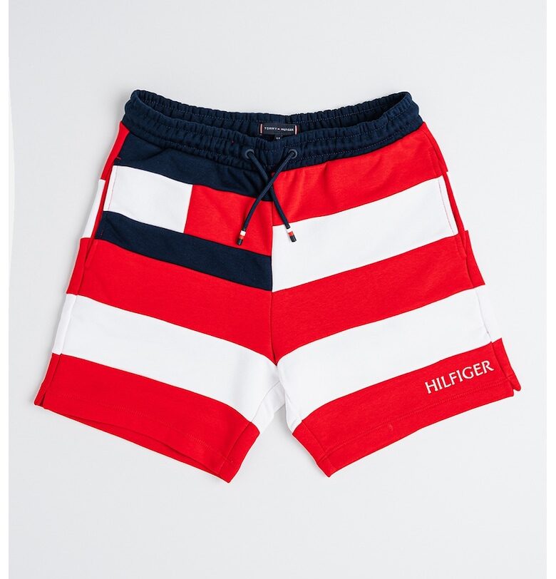 Раирани къси бермуди - Червен/Бял/Ултрамарин синьо Tommy Hilfiger
