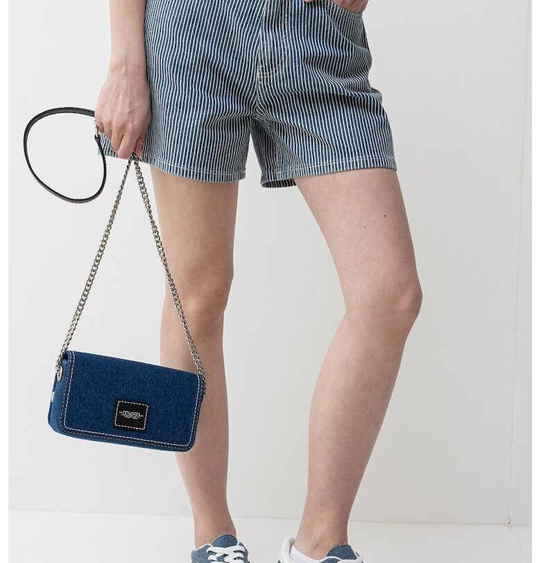 Раирани къси дънки Jaz - Слонова кост/Тъмносин Tommy Hilfiger