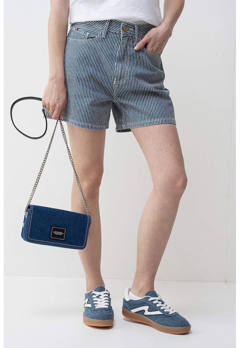 Раирани къси дънки Jaz - Слонова кост/Тъмносин Tommy Hilfiger