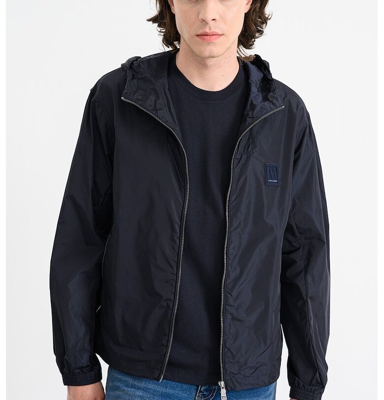 Раирано яке с качулка - Ултрамарин синьо ARMANI EXCHANGE