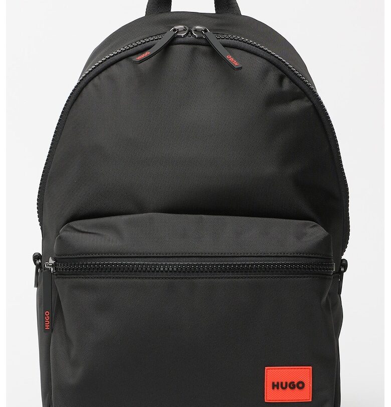 Раница Ethon с регулируема презрамка и лого - Червен/Черен HUGO